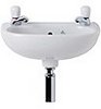 Ideal Standard Studio 2 Faucet Hole Wall Hung Basin With Hangers. 355mm.