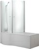 Hydra Complete Shower Bath With Screen & Door (Left Hand). 1500x750mm.
