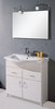 Lucy Muros 800mm white vanity unit with one piece ceramic basin.