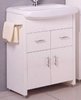 Lucy Yeovil 580mm white vanity unit and basin.