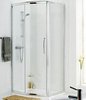 Lakes Classic 1200x700 Bow Fronted Shower Enclosure & Tray (Silver).
