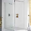 Lakes Classic 1000x1900 Glass Shower Screen (Silver, 8mm Glass).