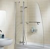 Lakes Classic 1175x1400 Sculpted Bath Screen With Fixed Panel & Towel Rail.