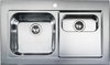 Rangemaster Mezzo 1.5 Bowl Stainless Steel Sink, Right Hand Drainer.