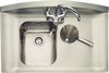 Rangemaster Roma 1.25 Bowl Stainless Steel Sink, Right Hand Drainer.