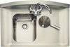 Rangemaster Roma 1.25 Bowl Stainless Steel Sink, Right Hand Drainer. 665mm.