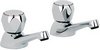 Mayfair Alpha Bath Faucets (Pair, Chrome).