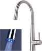 Mayfair Kitchen Palazzo Glo Kitchen Faucet, Pull Out LED Rinser (Brushed Nickel)