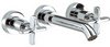 Mayfair Loli 3 Faucet Hole Wall Mouted Basin Mixer Faucet (Chrome).