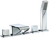 Mayfair Rio 5 Faucet Hole Bath Shower Mixer Faucet & Shower Kit, Waterfall Spout.