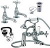 Mayfair Westminster Basin & Bath Shower Mixer Faucet Pack With Wastes.