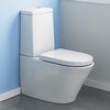Crown Ceramics Solace Toilet With Push Flush Cistern & Soft Close Seat.