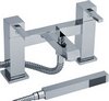 Crown Series L Bath Shower Mixer Faucet With Shower Kit (Chrome).