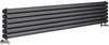 Crown Radiators Ricochet Horizontal Radiator (Anthracite). 1750x354mm.