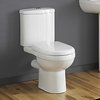 Crown Ceramics Ivo Toilet With Push Flush Cistern & Soft Close Seat.