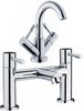 Crown Series 2 Basin & Bath Filler Faucet Set (Chrome).