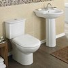 Crown Ceramics Linton 4 Piece Bathroom Suite With Toilet, Seat & 600mm Basin.
