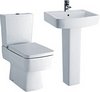 Crown Ceramics Bliss 4 Piece Bathroom Suite With Toilet & 520mm Basin.