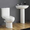 Crown Ceramics Ivo 4 Piece Bathroom Suite With 550mm Basin (1 Faucet Hole).
