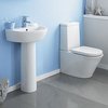 Crown Ceramics Solace 4 Piece Bathroom Suite With 550mm Basin (1 Faucet Hole).