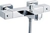 Crown Faucets Modern Wall Mounted Thermostatic Bath Shower Mixer Faucet.