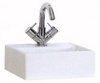 Shires Square Teorema Free-Standing Basin, 1 Faucet Hole. 300x300x110mm.