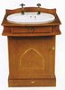 Waterford Wood Vanity unit in traditional cherry finish with vanity basin.