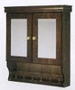 Waterford Wood Traditional bathroom cabinet in mahogany finish.