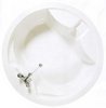 Shires Saturn acrylic circular bath with 2 faucet holes.  1490mm diameter.