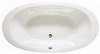 Shires 1800 x 960mm Gomera acrylic oval bath with no faucet holes.