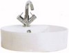 Shires Round Geo Free-Standing Basin, 1 Faucet Hole. 460x128mm.