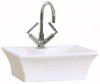 Shires Rectangular Tango Free-Standing Basin, 1 Faucet Hole. 480x385x160mm.