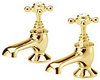 Hudson Reed Topaz Bath faucets (Pair, Antique Gold)