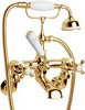 Hudson Reed Topaz Wall mounted bath shower mixer (Antique Gold)