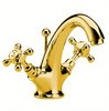 Hudson Reed Topaz Mono basin mixer faucet (Antique Gold) + Free pop up waste