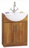 daVinci 600mm Cherry Vanity Unit with Monte Carlo  semi-recess basin.