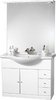 daVinci 1050mm Contour Vanity Unit with ceramic basin, mirror and lights.