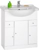 daVinci 750mm Contour Vanity Unit with drawers and one piece ceramic basin.