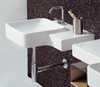 Flame 1 Faucet Hole Square Wall Hung Basin. 575 x 500mm.