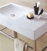 Frozen Basin with no faucet holes. 900 x 500mm. Stand not included.