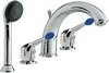 Pacific Luxury 4 faucet hole bath shower mixer faucets