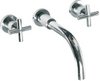 Ultra Helix X head 3 faucet hole wall mounted bath mixer faucet