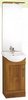 daVinci 450mm Cherry Vanity Unit with ceramic basin, mirror and lights.