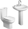 RAK Charlton 4 Piece Bathroom Suite With 3 Faucet Hole Basin.