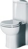 RAK Evolution Corner Toilet With Single Flush Cistern And Seat.