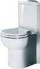 RAK Evolution Corner Toilet With Single Flush Cistern And Seat.