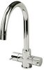 Kitchen Stylish Monobloc sink mixer faucet. 1/4 turn operation