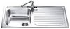 Smeg Sinks Cucina 1.0 Bowl  Stainless Steel Kitchen Sink ,Right Hand Drainer.