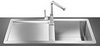 Smeg Sinks 1.0 Bowl Stainless Steel Flush Fit Sink, Left Hand Drainer.