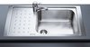 Smeg Sinks 1.0 Bowl Low Profile Stainless Steel Sink, Left Hand Drainer.